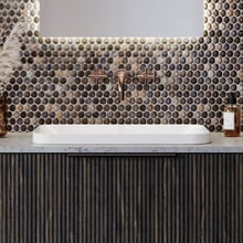 George 600mm Rectangular Ceramic Semi-Inset Basin